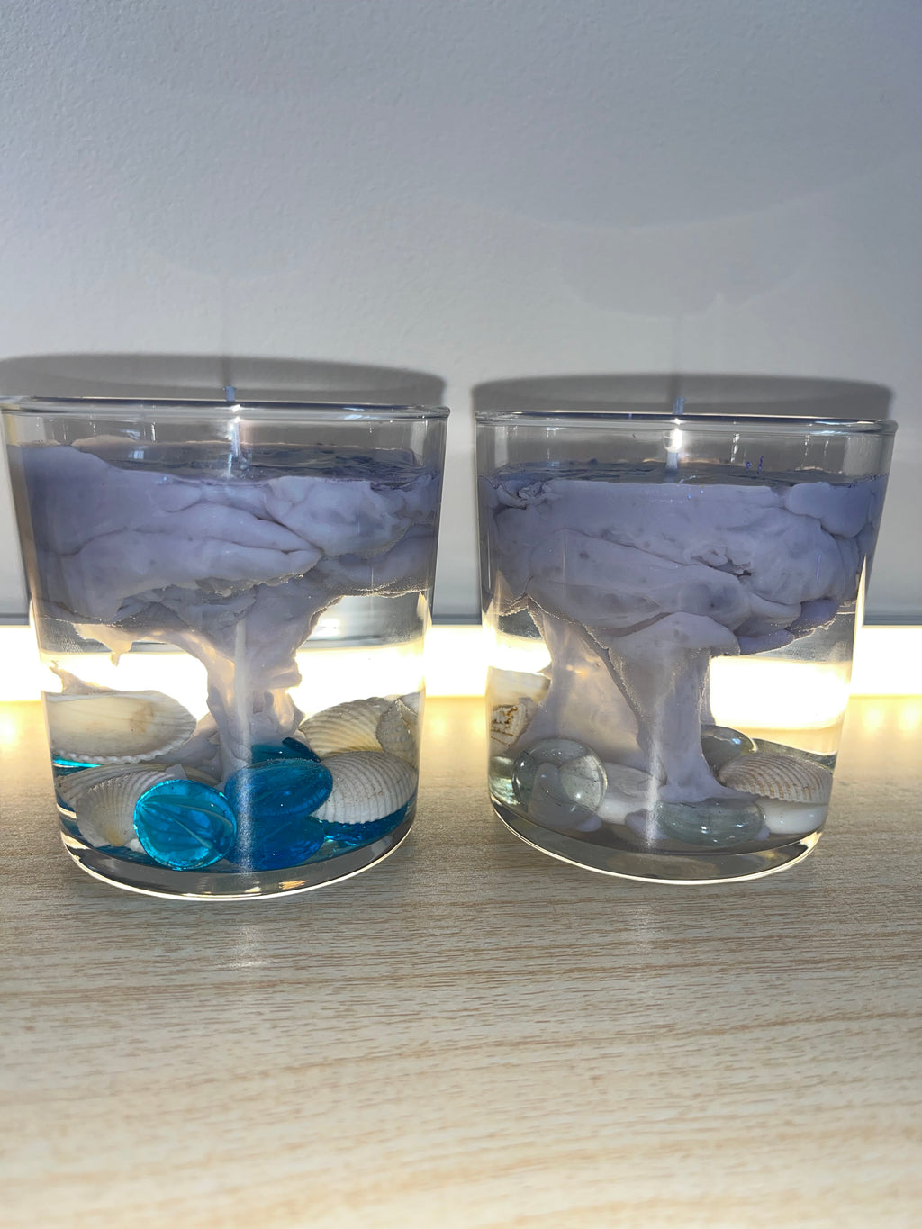 Ocean water candles